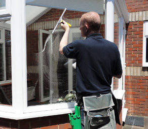 cleaning using traditional methods window cleaner bournemouth